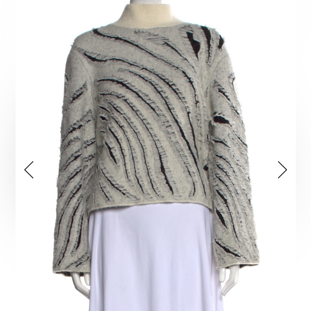 3.1 Phillip Lim Textured Stripe Turtleneck Sweater Size S PRICED TO SELL